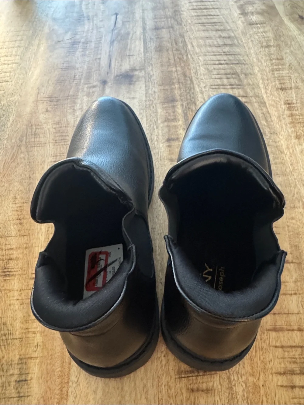 Marc Joseph New York Men's Black Faux Vegan Leather Slip-On Chelsea Boots NEW